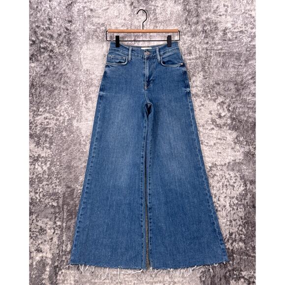 Frame Le Palazzo Wide Leg Crop Jeans - Picture 1 of 8